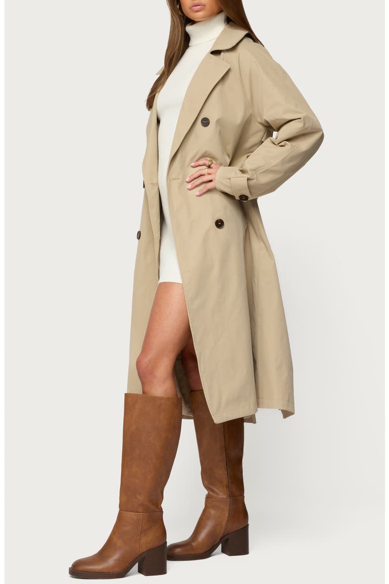 Amur Belted Trench Coat, Alternate, color, CAMEL
