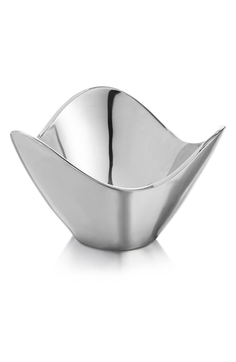 Nambé Wave Bowl, Main, color, Silver