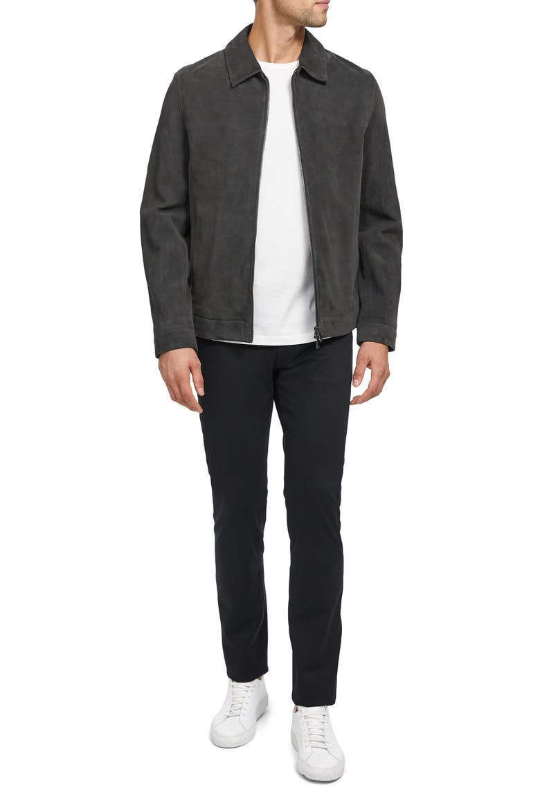 Roscoe Radic Suede Jacket, Alternate, color, ASPHALT