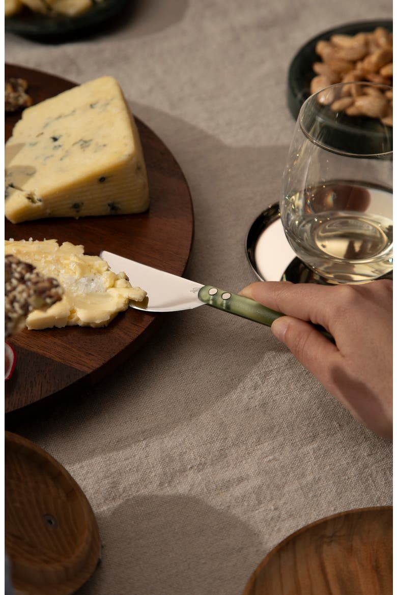 Wedge Set of 3 Cheese Knives, Alternate, color, SAGE