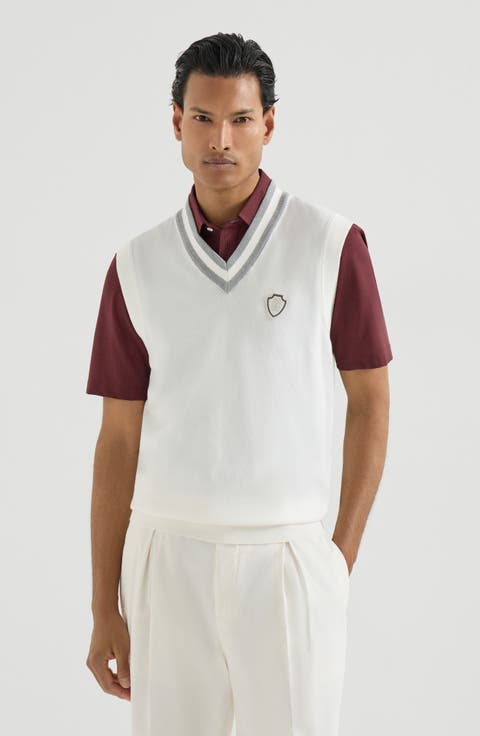 Cotton knit vest
