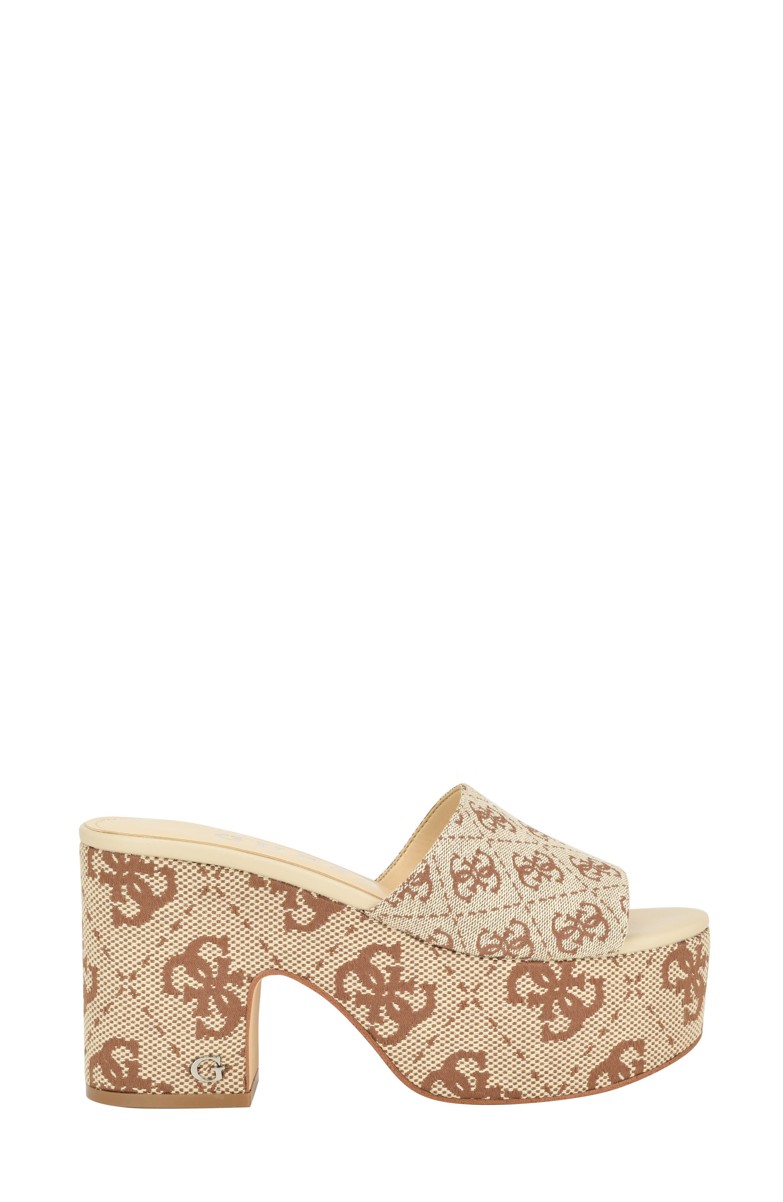 GUESS Yapplea Platform Slide Sandal, Alternate, color, 