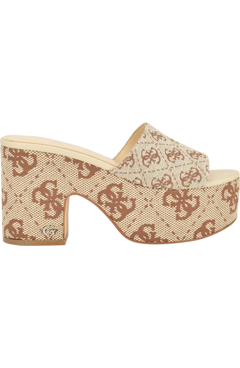 GUESS Yapplea Platform Slide Sandal, Alternate, color,