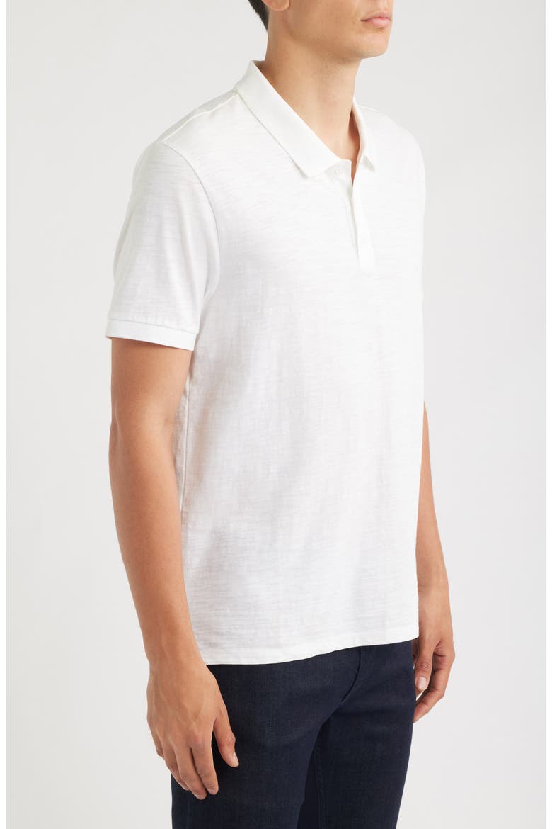 Cotton Slub Jersey Polo, Alternate, color, OPTIC WHITE