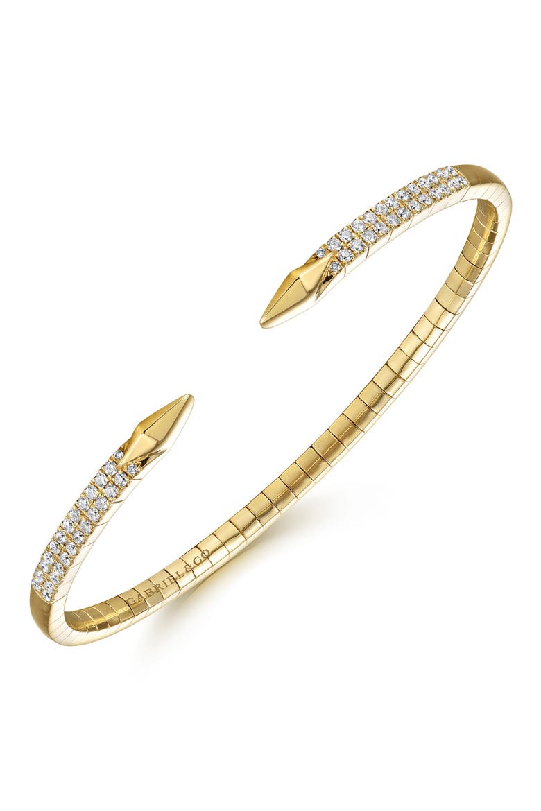 Bujukan Diamond Cuff Bracelet, Alternate, color, 14K YELLOW GOLD