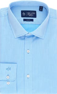 Original Penguin Diamond Dobby Slim Fit Dress Shirt