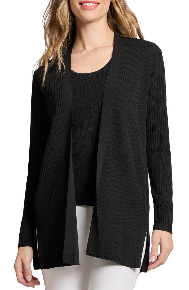Jones New York Open Front Rib Cardigan, Main, color,