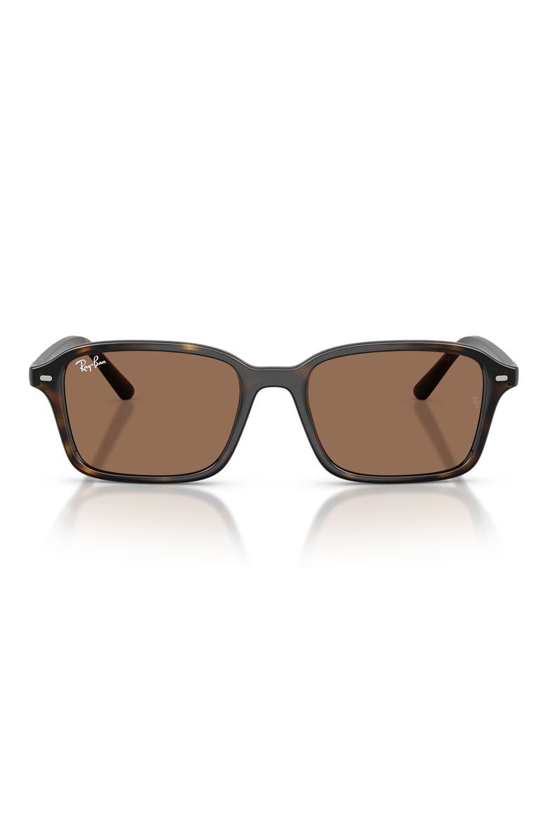 Kids' 50mm Square Sunglasses, Alternate, color, HAVANA / DARK BROWN