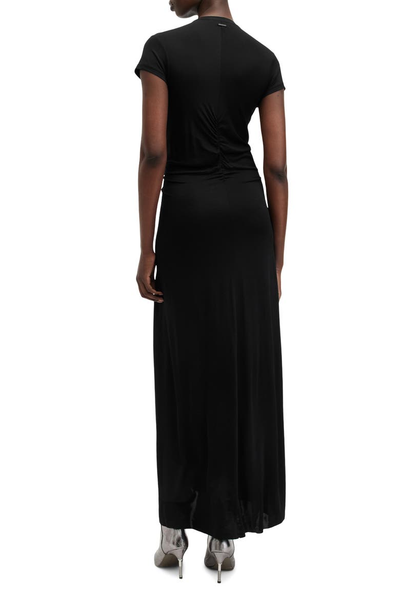 Xylia Cutout Maxi Dress, Alternate, color, BLACK