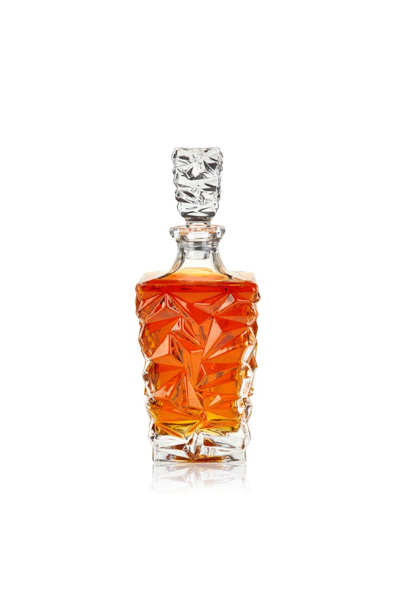 Viski Prism Crystal Whiskey Decanter, Alternate, color, Clear
