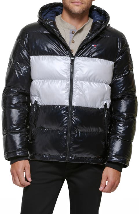 Quilted Puffer Hooded Mid Length Jacket