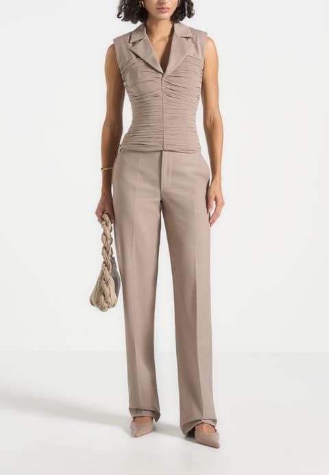 Nina Cigarette Fit Tailored Trousers