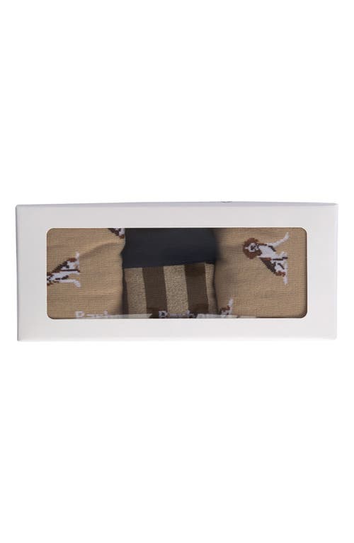 BARBOUR BARBOUR 3-PACK BEAGLE DOG SOCKS