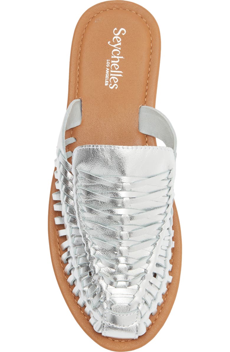 Seychelles Little Italy Woven Mule, Alternate, color, Silver