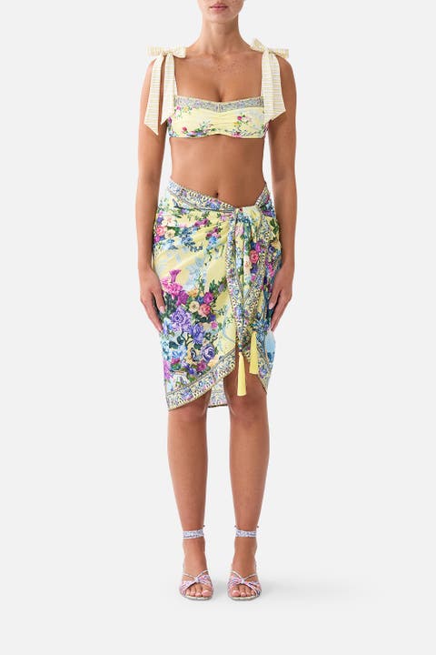 Woven Short Sarong W Tassels