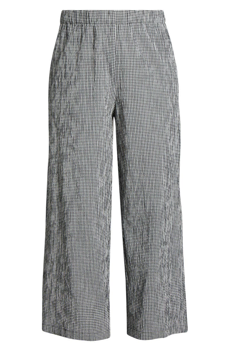Eileen Fisher Stretch Organic Cotton Ankle Wide Leg Pants, Main, color, 