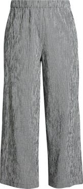 Eileen Fisher Stretch Organic Cotton Ankle Wide Leg Pants