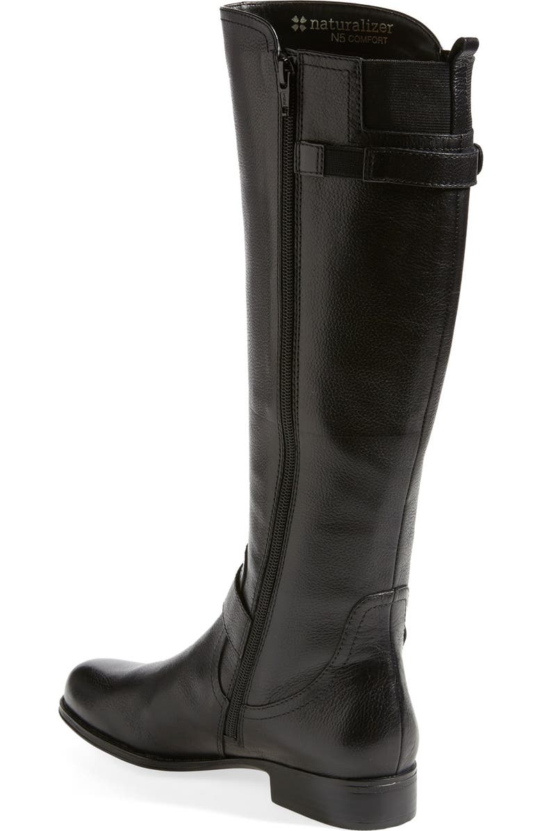 Naturalizer 'Jersey' Leather Riding Boot, Alternate, color,