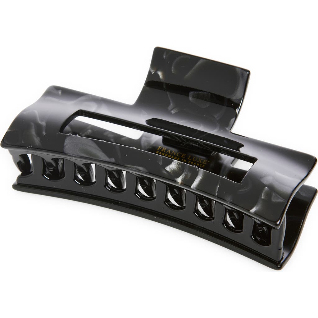 France Luxe 'large' Jaw Clip In Nacro Black