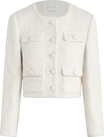 The Emily Bouclé Crop Jacket