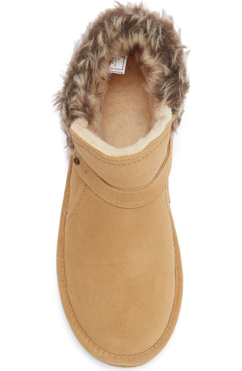 BEARPAW Koko Genuine Shearling Waterproof Boot, Alternate, color, Iced Coffee