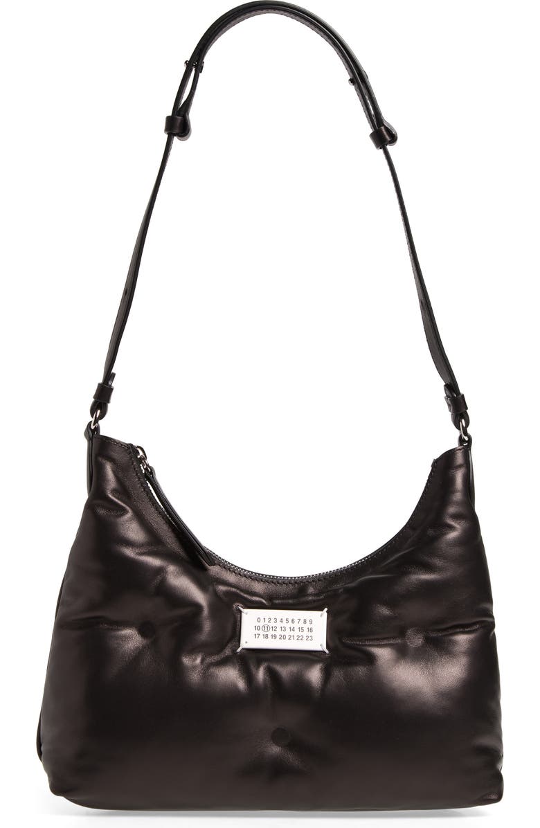 Maison Margiela Small Glam Slam Hobo Bag, Main, color, Black