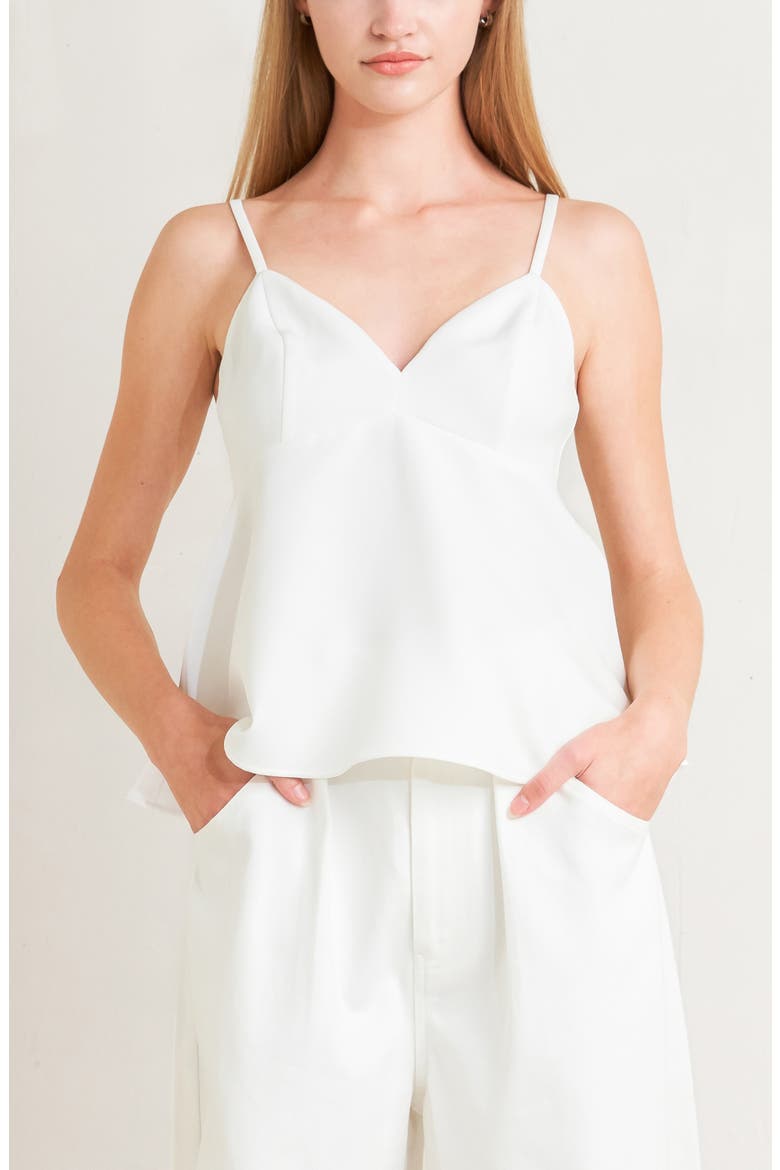 Flare Camisole, Alternate, color, WHITE