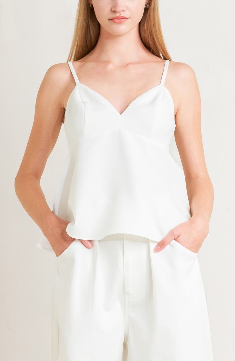 FREEMARKET Flare Camisole, Alternate, color, White