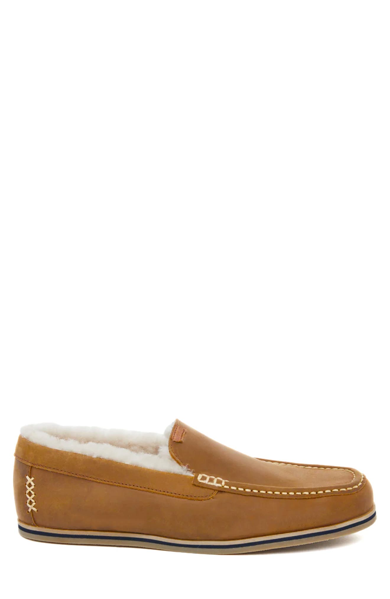 hari mari Hacienda LX Genuine Shearling Lined Slipper, Alternate, color, Chestnut