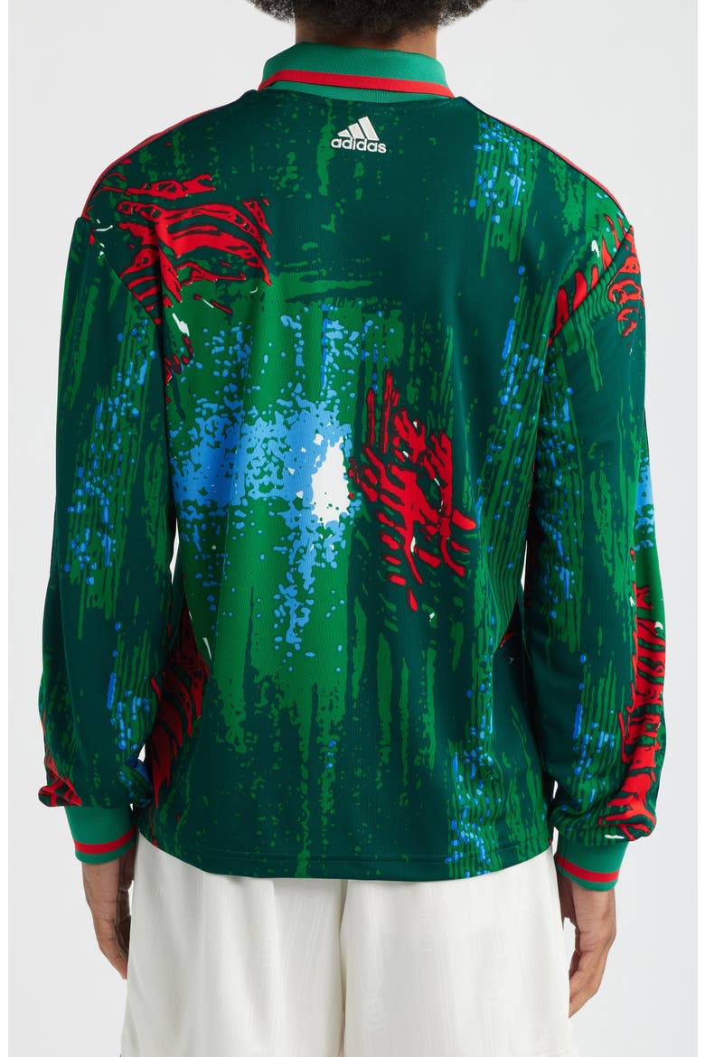 x Brain Dead Disney Long Sleeve Jersey, Alternate, color, RED/ BOLD GREEN/ BLUE