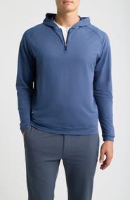 Peter Millar Pine Quarter Zip Performance Hoodie
