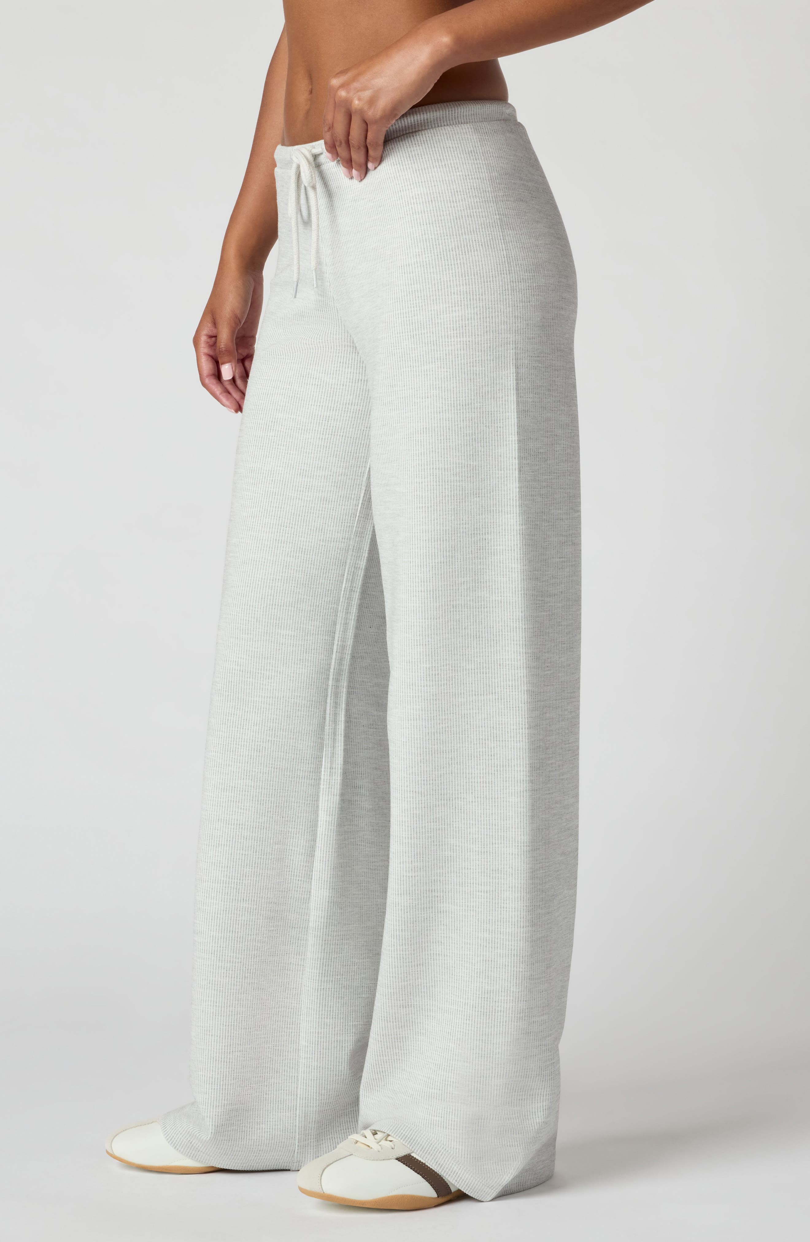 Florence by Mills Wide Leg Jersey Rib Sweatpants (Women) | Nordstrom