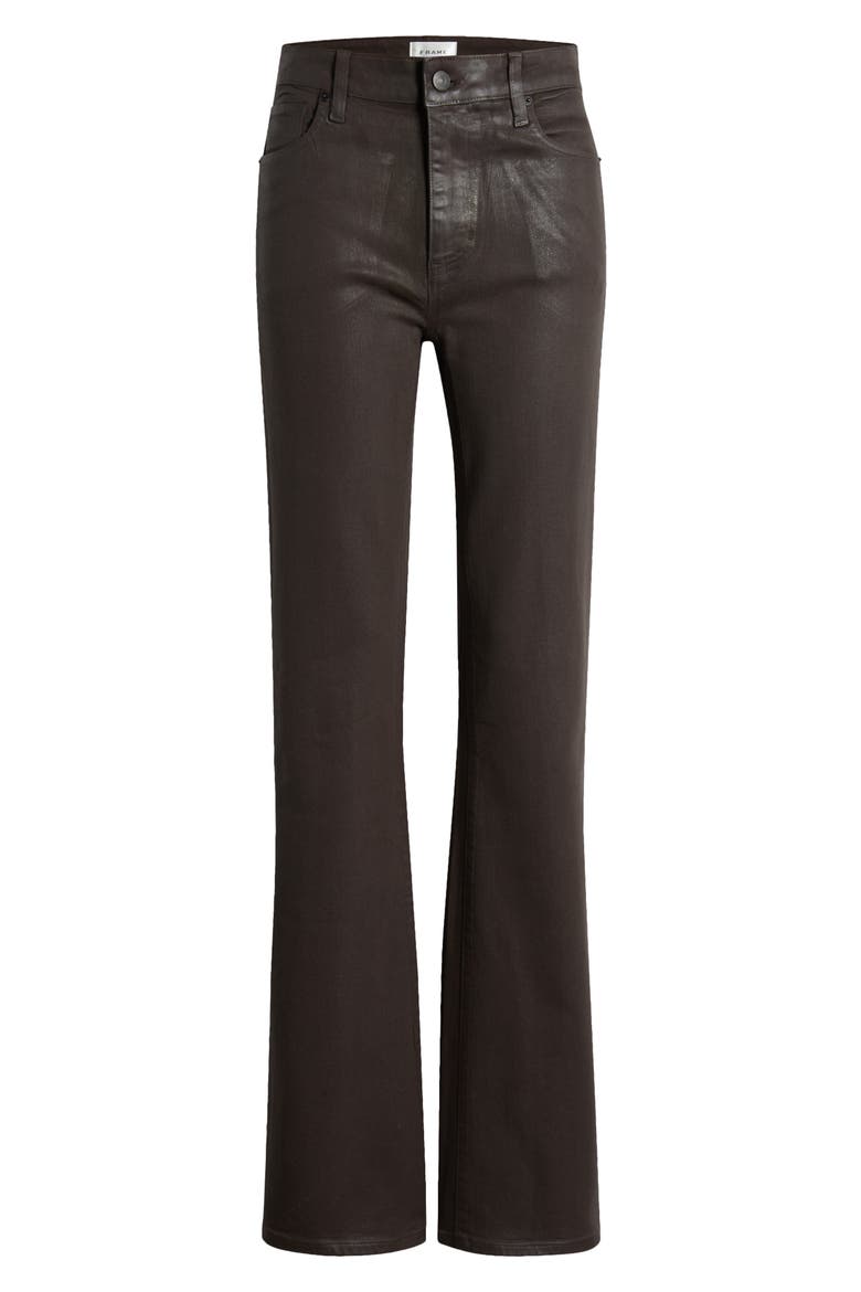 The Reboot Coated High Waist Bootcut Jeans, Alternate, color, TRUFFLE COATED