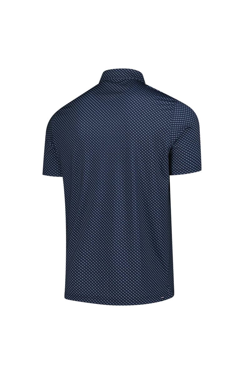 PUMA Men's Puma Navy Arnold Palmer MATTR Micro Umbrellas Printed Polo, Alternate, color,