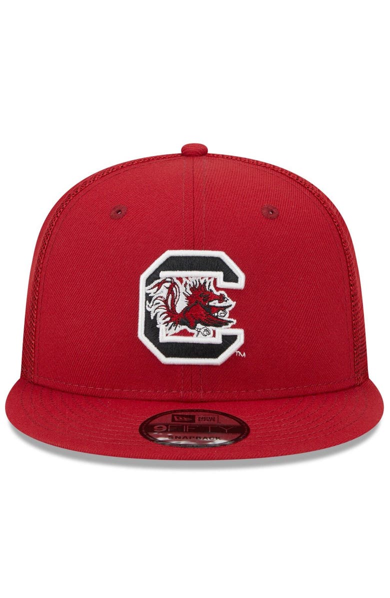 New Era Men's New Era Garnet South Carolina Gamecocks Classic 9FIFTY Trucker Snapback Hat, Alternate, color,