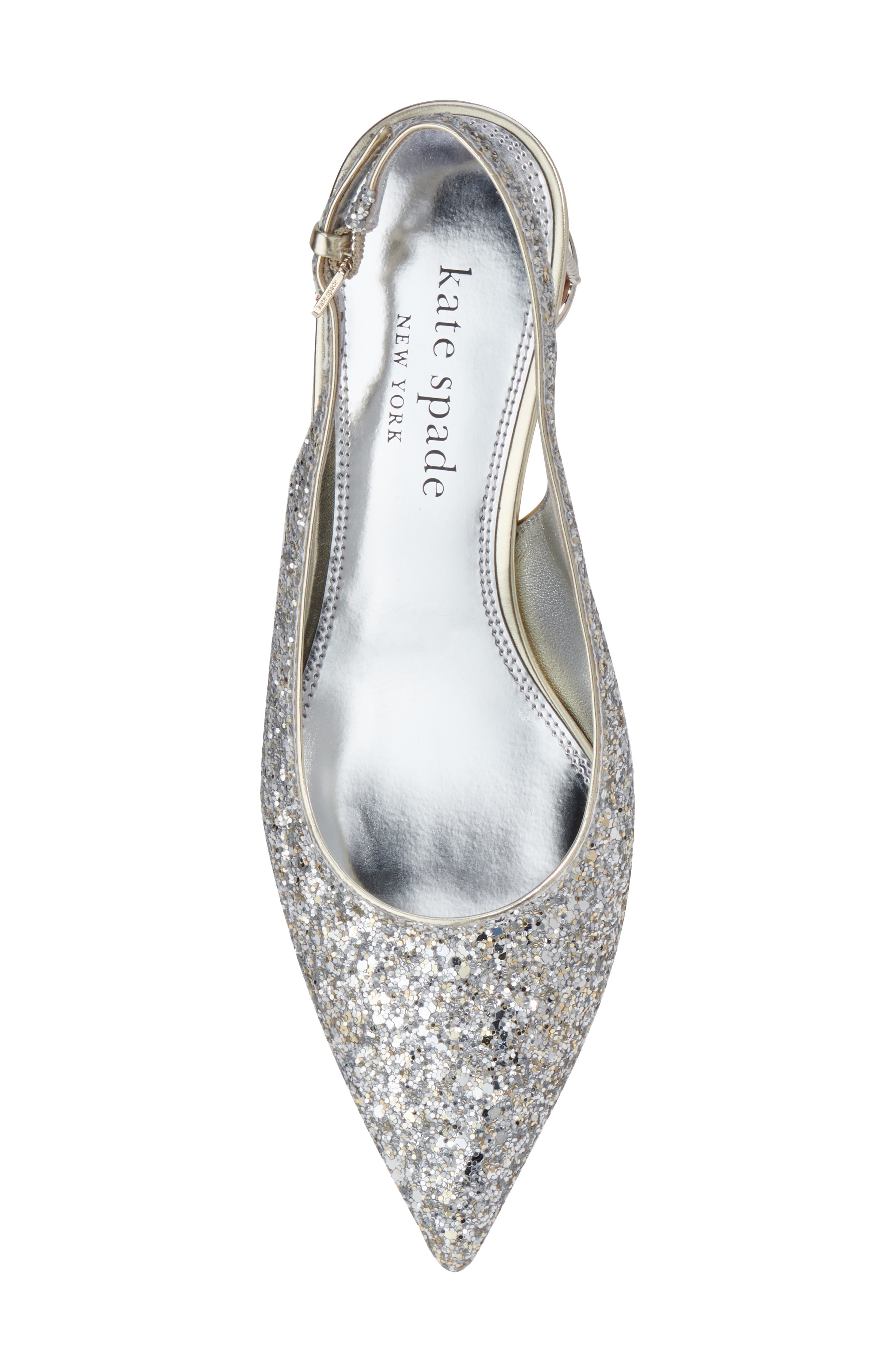 Kate Spade New York soiree glitter slingback pump, Alternate, color, 