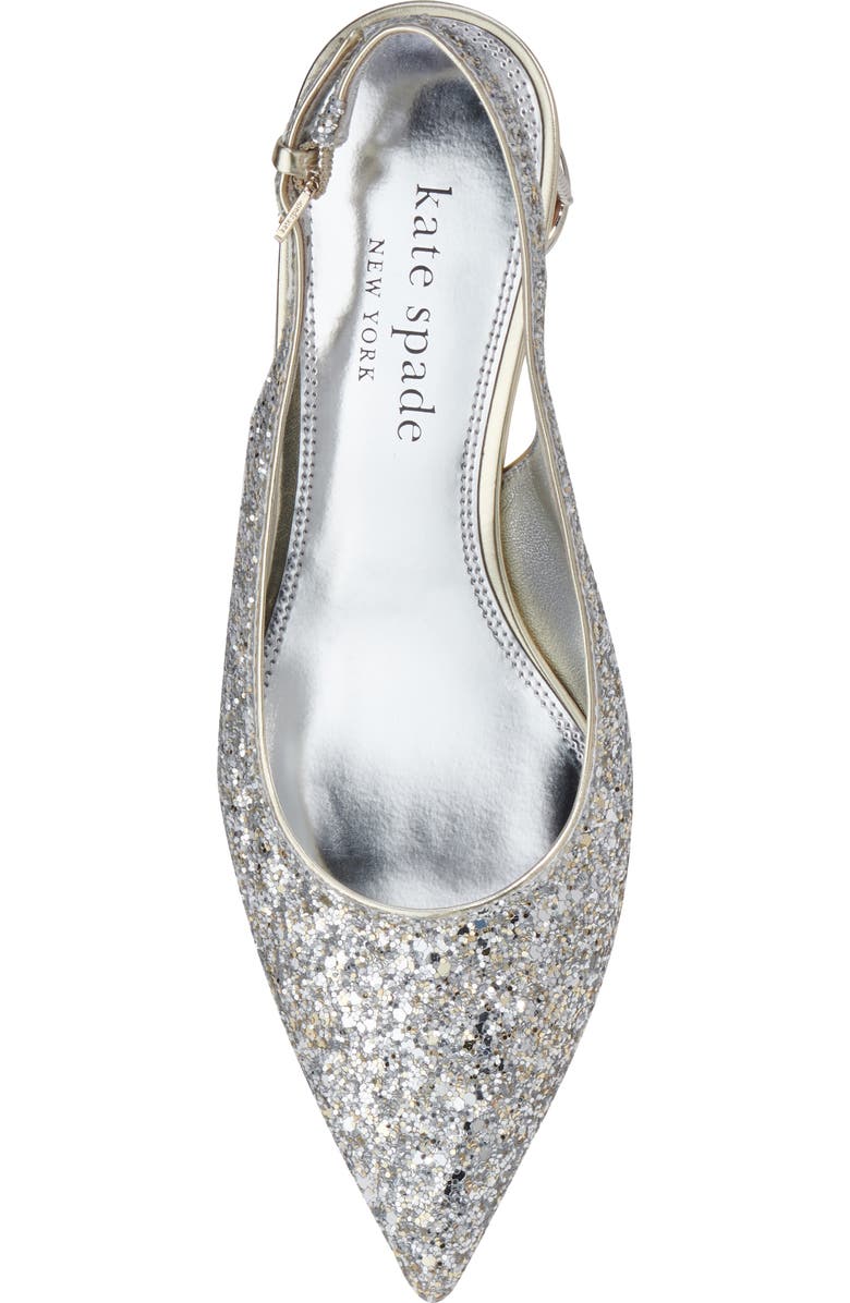 Kate Spade New York soiree glitter slingback pump, Alternate, color,