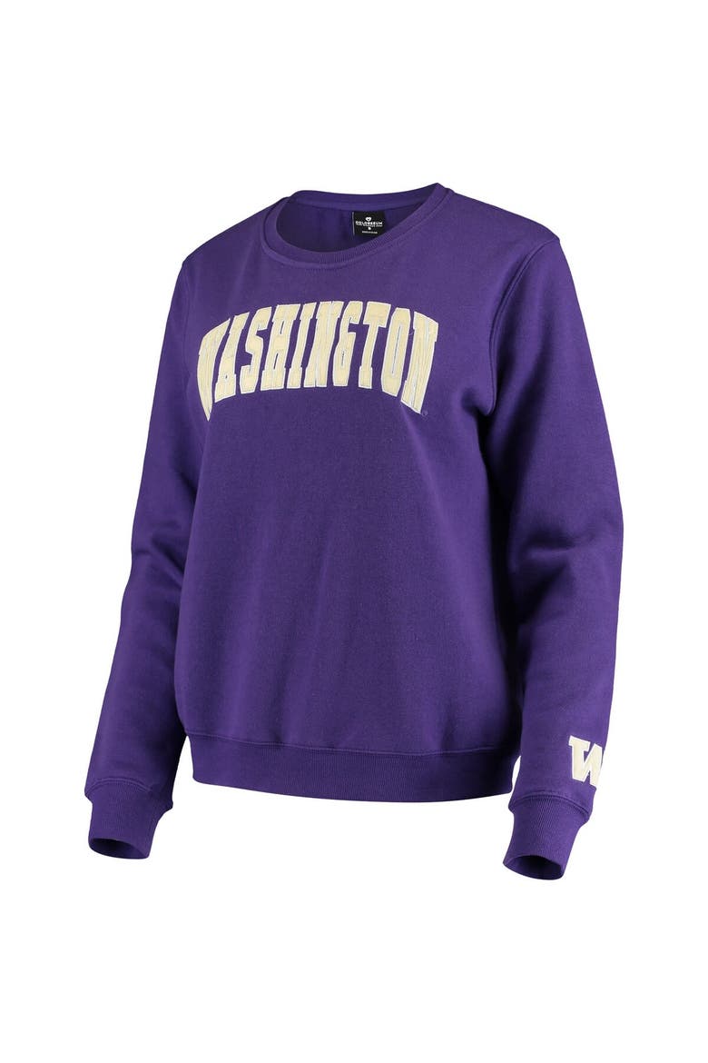 Women's Colosseum Purple Washington Huskies Campanile Pullover Sweatshirt, Alternate, color, Purple