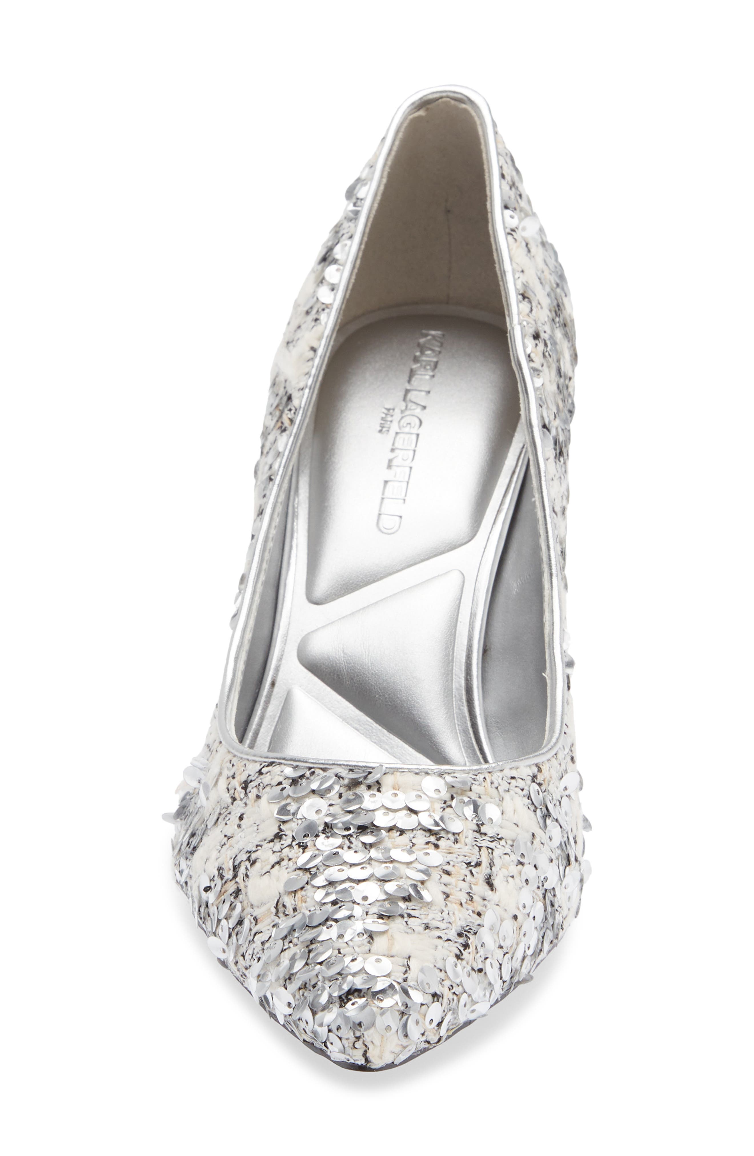 Royale Pointed Toe Pump, Alternate, color, SILVER