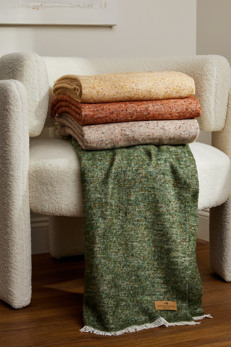Cinder Mist Throw, Alternate, color, Gold