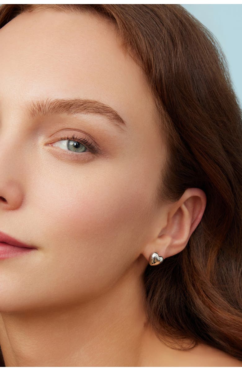 Oradina Lover Studs in Sterling Silver, Alternate, color, Silver