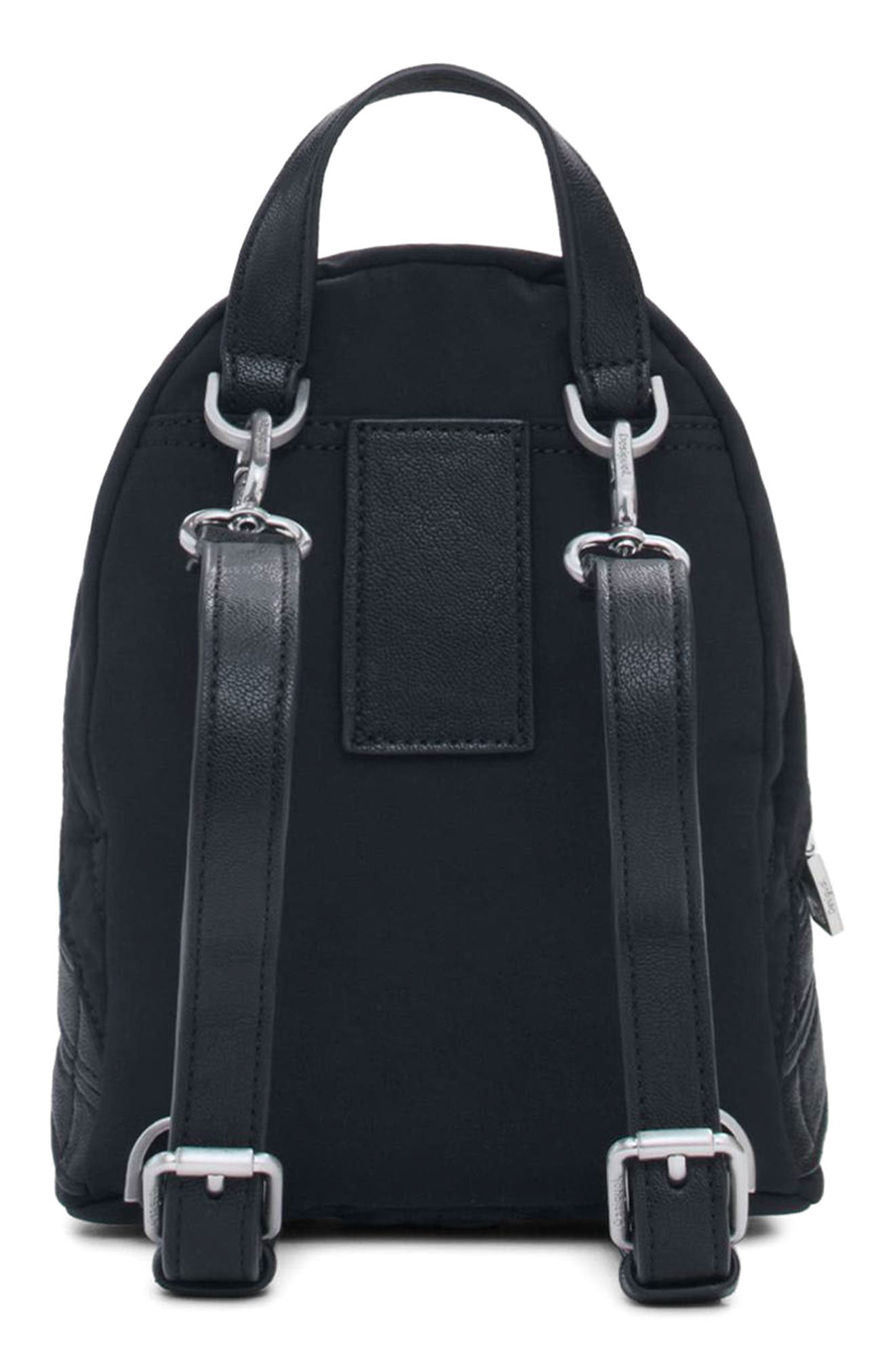 Desigual Mini Nylon Backpack, Alternate, color, Black