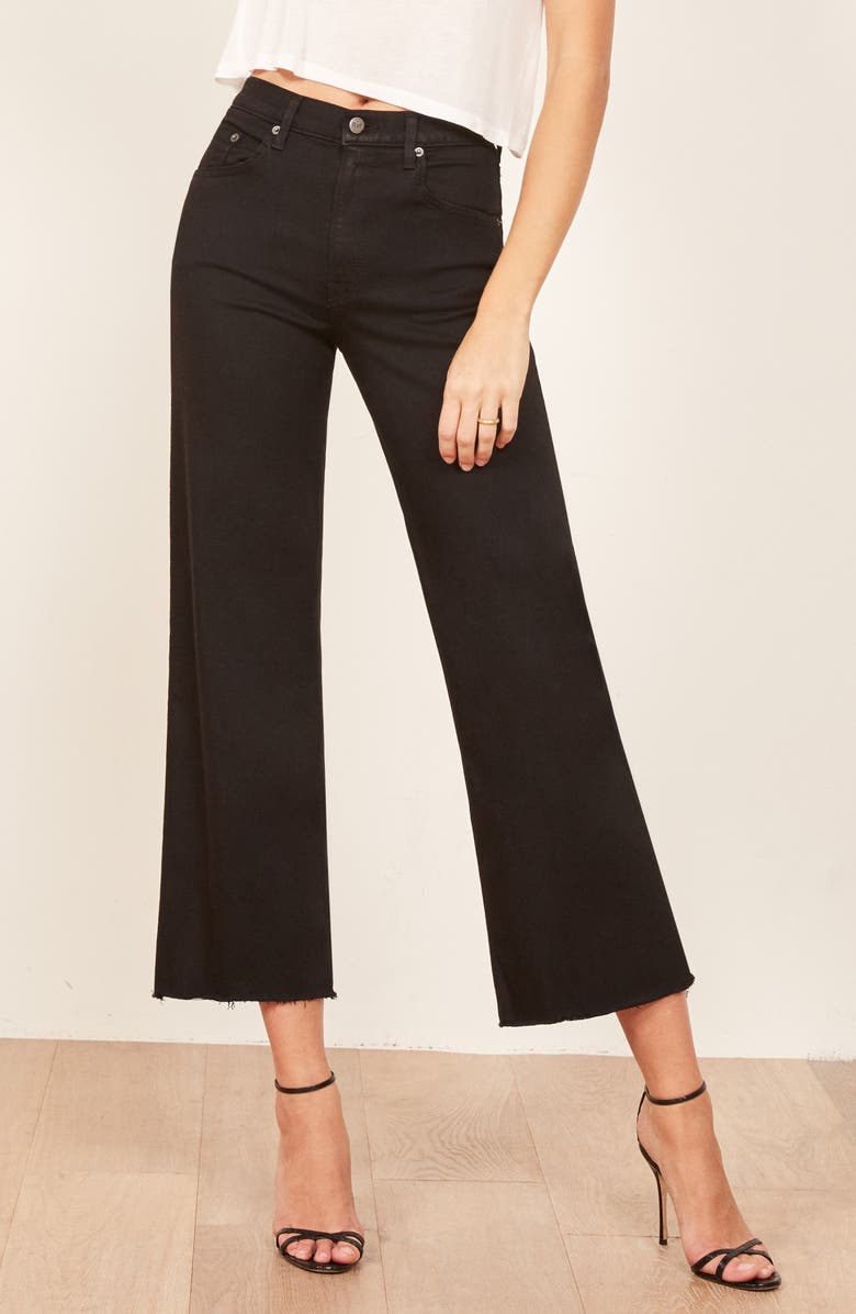 Reformation Stretch Crop Jeans, Main, color,