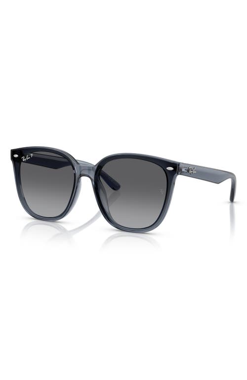 Ray Ban Ray-ban 66mm Polarized Oversize Irregular Sunglasses In Brown
