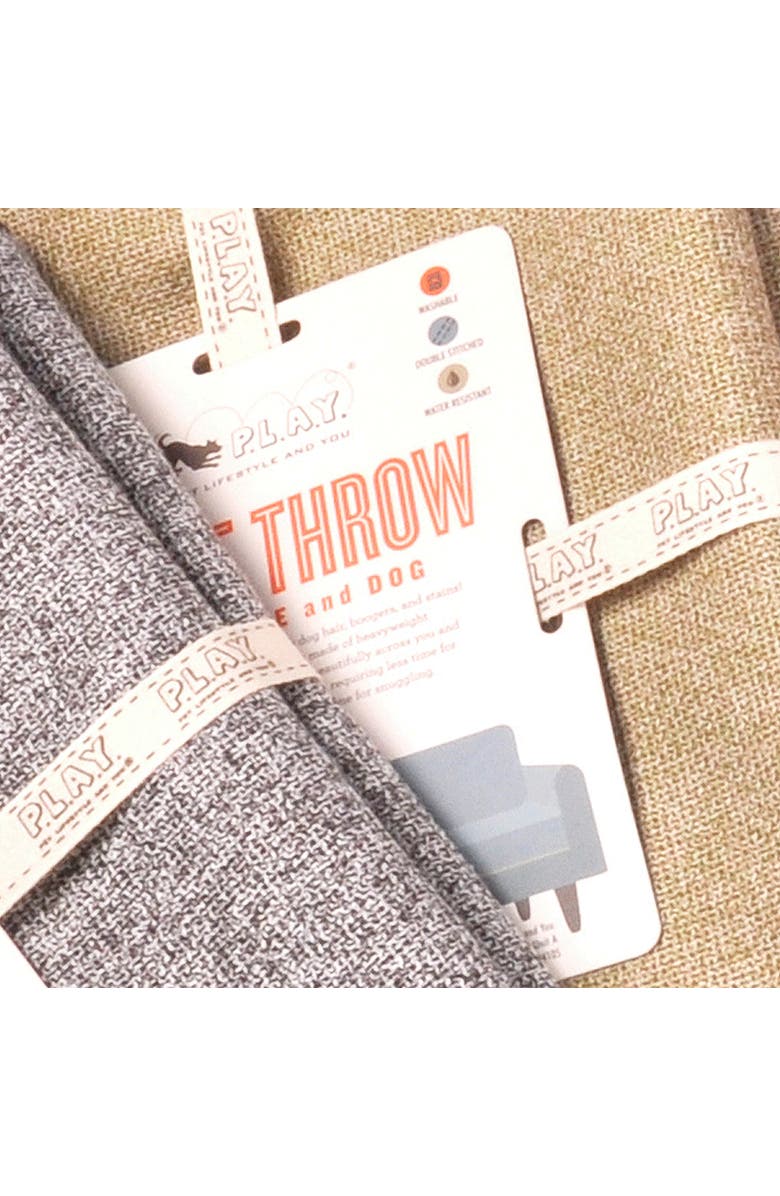 P.L.A.Y. Luxe Throw Twill Pet Blanket 54X47 Inches, Alternate, color, Brown