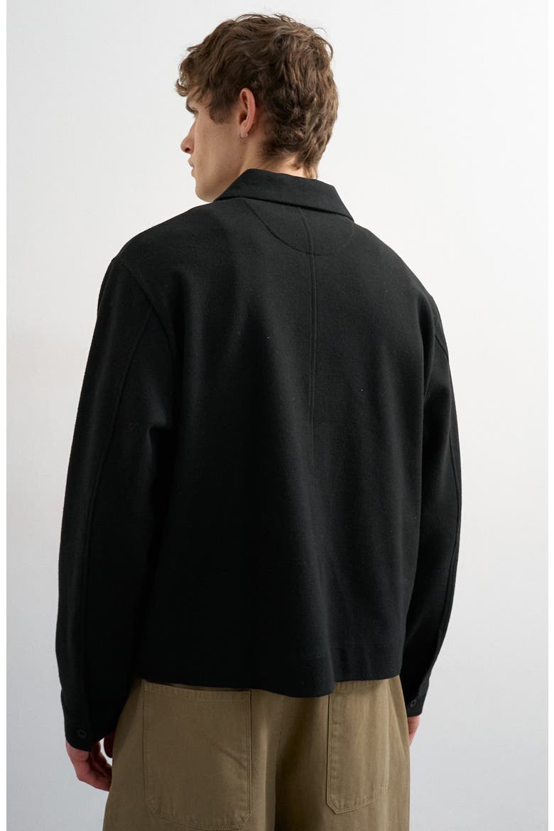 Premium Boxy Fit Jacket, Alternate, color, BLACK