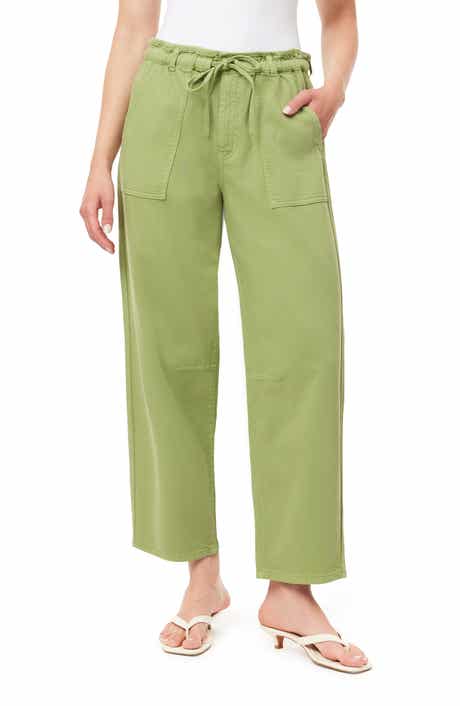 Kensie Drawstring Surplus Crop Barrel Pants