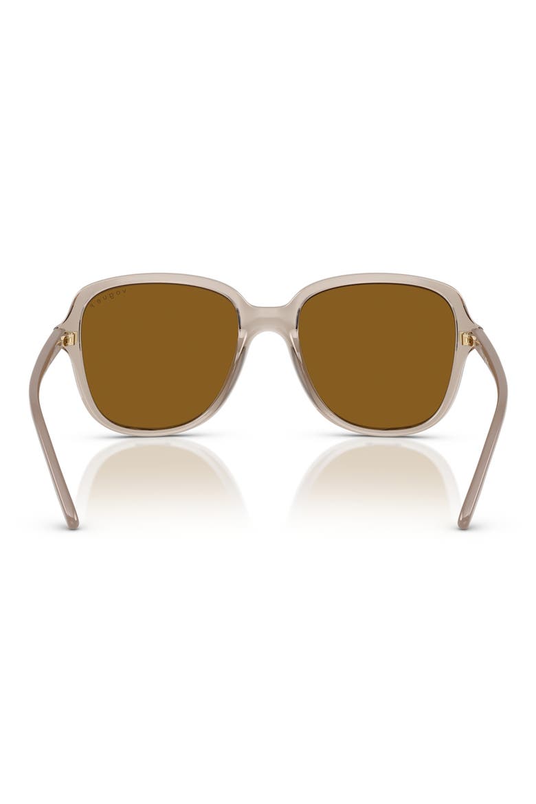 53mm Polarized Square Sunglasses, Alternate, color, CARAMEL POLARIZED