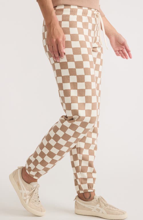 Marine Layer Anytime Checkerboard Joggers In Multi
