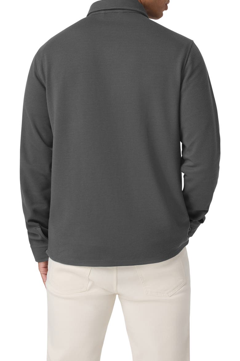Waffle Shirt Jacket, Alternate, color, DARK PEWTER